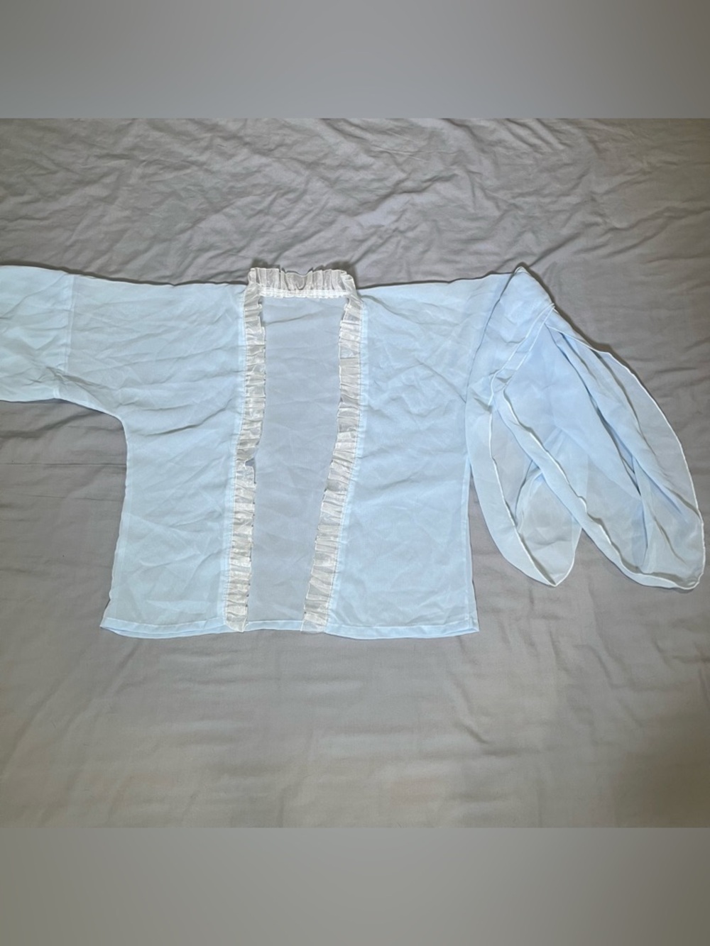 Hanyuansu shan with ruffles and petal sleeves